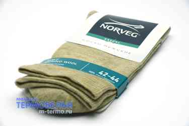 Фото носовой части мужских носков белого цвета Norveg Soft Merino Wool