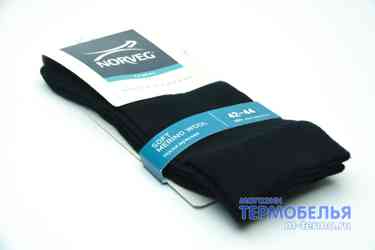Фото мужских носков черного цвета Norveg Soft Merino Wool