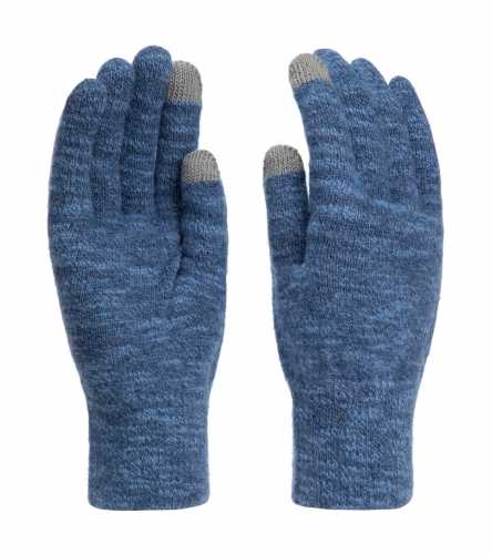 Изображение мужских, женских, детских перчаток Norveg SuperFine Merino Touch Screen цвета джинс меланж.