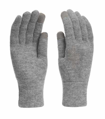 Изображение мужских, женских, детских перчаток Norveg SuperFine Merino Touch Screen серого цвета.